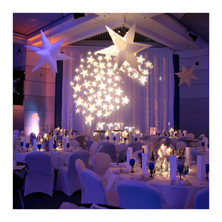 ÉTOILE GÉANTE GONFLABLE  Ø 150 CM PVC (1 UNITÉ)