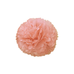 Image POM POM FLOWER  Ø 25 CM ROSE PAPIER (10 UNITÉ) #1