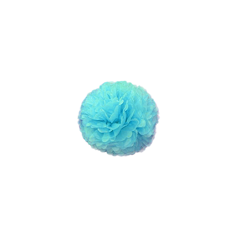 POM POM FLOWER Ø 35 CM BLEU PAPIER (10 UNITÉ) POM POM FLOWER Ø 35 CM BLEU PAPIER (10 UNITÉ)