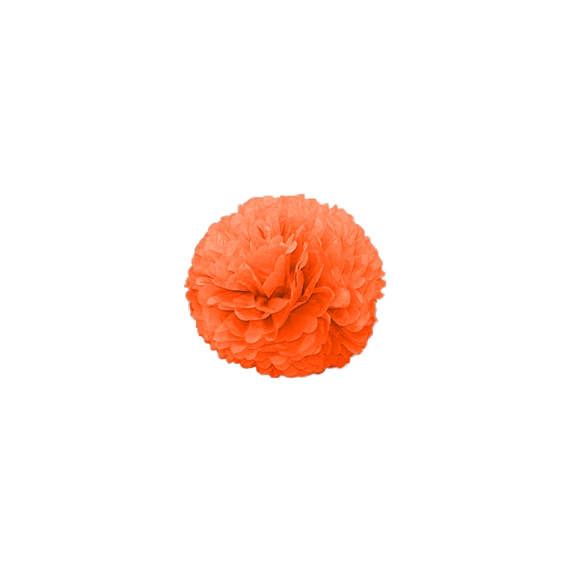 POM POM FLOWER Ø 35 CM ORANGE (10 UNITÉ) POM POM FLOWER Ø 35 CM ORANGE (10 UNITÉ)