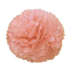 Image POM POM FLOWER  Ø 48 CM ROSE PAPIER (10 UNITÉ) #1