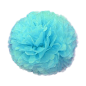 Image POM POM FLOWER  Ø 48 CM BLEU PAPIER (10 UNITÉ) #1