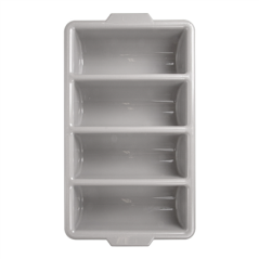 Image RÉCIPIENT COUVERTS GASTRONORM 1/1  53,5x30x10 CM GRIS PP (1 UNITÉ) #3