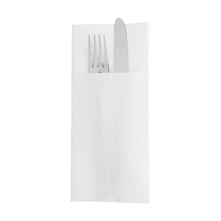 Image SERVIETTES KANGOUROU PLUS  45 G/M2 40x45 CM BLANC AIRLAID (720 UNITÉ) #1