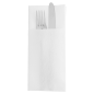 Image SERVIETTES KANGOUROU PLUS  45 G/M2 40x45 CM BLANC AIRLAID (720 UNITÉ) #1