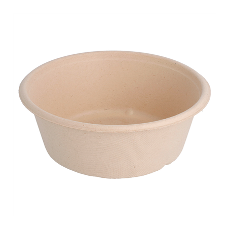 Image BOLS 'BIONIC' 600 ML Ø 15x5,5 CM NATUREL BAGASSE (400 UNITÉ) #1
