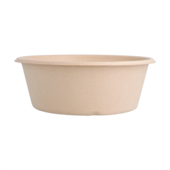 BOLS 'BIONIC' 600 ML Ø 15x5,5 CM NATUREL BAGASSE (400 UNITÉ)