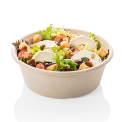 Image BOLS 'BIONIC' 600 ML Ø 15x5,5 CM NATUREL BAGASSE (400 UNITÉ) #4