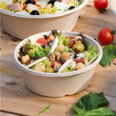 Image BOLS 'BIONIC' 600 ML Ø 15x5,5 CM NATUREL BAGASSE (400 UNITÉ) #5