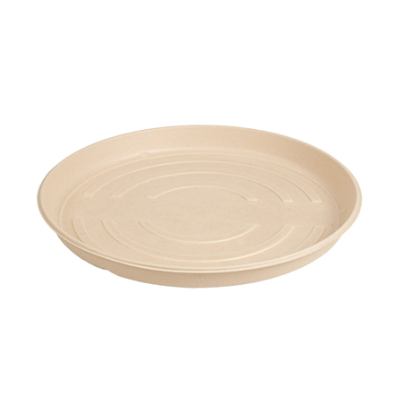 Image BASES RÉCIPIENT PIZZA 'BIONIC'  Ø 35,7x3,3 CM NATUREL BAGASSE (150 UNITÉ) #1