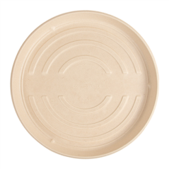 Image BASES RÉCIPIENT PIZZA 'BIONIC'  Ø 35,7x3,3 CM NATUREL BAGASSE (150 UNITÉ) #3