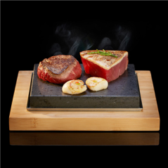 CHICAGO LAVA STONE 20x18 CM / BASE 27x25 CM (4 UNITÉ)