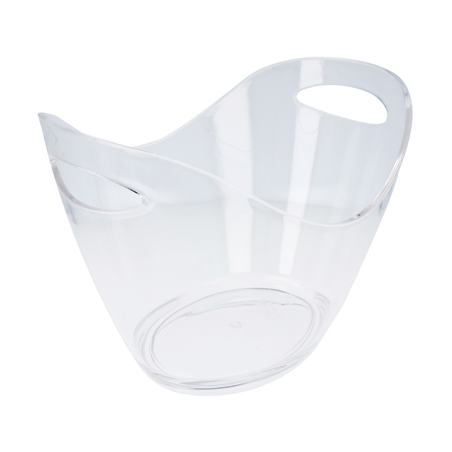 Image SEAU OVAL 3300 ML 27x20x20 CM TRANSPARENT ACRYLIQUE (1 UNITÉ) #1