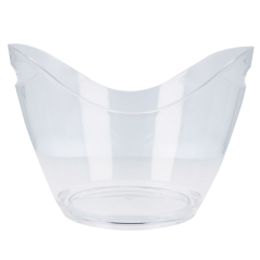 SEAU OVAL 3300 ML 27x20x20 CM TRANSPARENT ACRYLIQUE (1 UNITÉ)