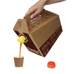 BAG IN BOX 3,1 L - 104,82 OZ  MARRON CARTON (25 UNITÉ)