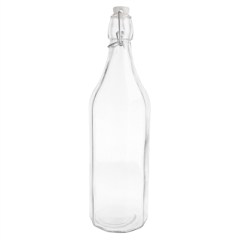 BOUTEILLE + FERMETURE CLIP 'WAKI GLASS' 1 L Ø 8,5x32,5 CM TRANSPARENT VERRE (12 UNITÉ)