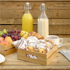 Image BOUTEILLE + FERMETURE CLIP 'WAKI GLASS' 1 L Ø 8,5x32,5 CM TRANSPARENT VERRE (12 UNITÉ) #4