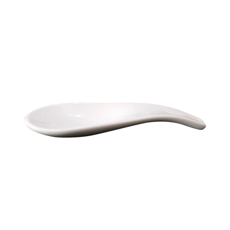 Image CUILLÈRES CHINOISES  12,5x4x2 CM BLANC PORCELAINE (24 UNITÉ) #1
