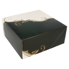 BOÎTES PATISSERIES SANS FENÊTRE 'THEPACK CLASSIC' 250 G/M2 18x18x7,5 CM BLANC CARTON ONDULÉ NANO-MICRO (200 UNITÉ)