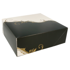 BOÎTES PATISSERIES SANS FENÊTRE 'THEPACK CLASSIC' 250 G/M2 23x23x7,5 CM BLANC CARTON ONDULÉ NANO-MICRO (200 UNITÉ)