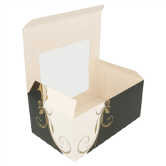 Image BOÎTES PÂTISSERIES AVEC FENÊTRE 'THEPACK CLASSIC' 250 G/M2 18x11x8 CM BLANC CARTON ONDULÉ NANO-MICRO (400 UNITÉ) #3