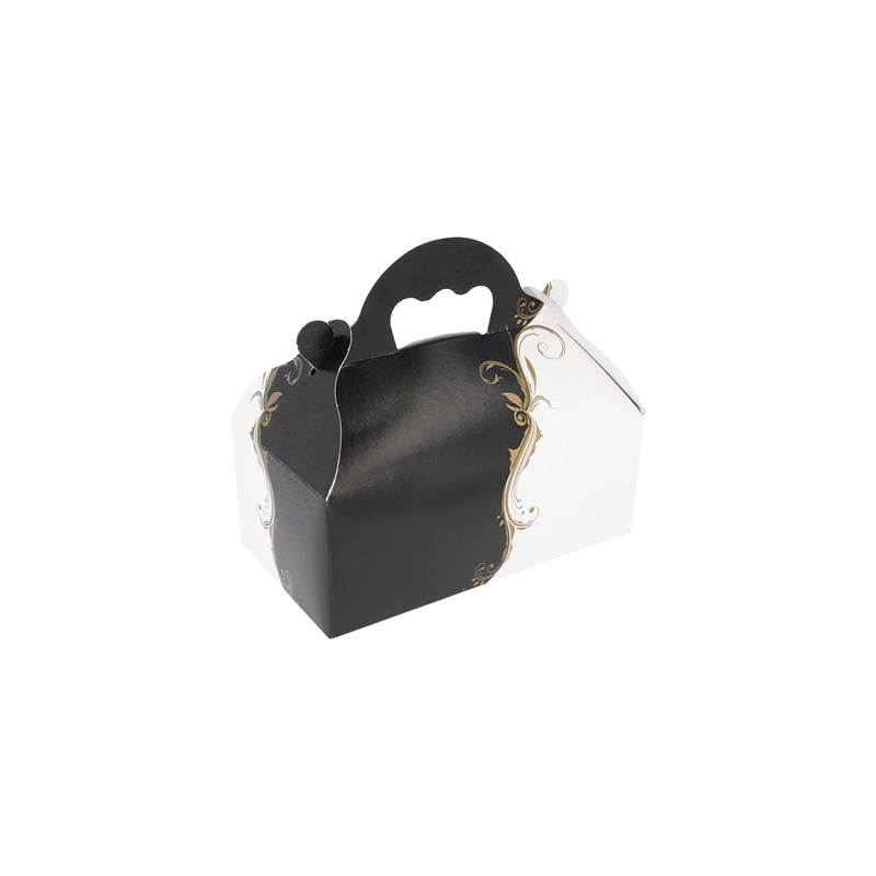 50 U. BOÎTES AVEC ANSES PÂTISSERIE 'THEPACK CLASSIC' 250 G/M2 10x18x7 CM BLANC CARTON ONDULÉ NANO-MICRO (1 UNITÉ) 50 U. BOÎTES AVEC ANSES PÂTISSERIE 'THEPACK CLASSIC' 250 G/M2 10x18x7 CM BLANC CARTON ONDULÉ NANO-MICRO (1 UNITÉ)