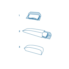 Image SEGMENTS POUR SAC 231.19  275 G/M2 16,5x16,5 CM NATUREL KRAFT (250 UNITÉ) #4