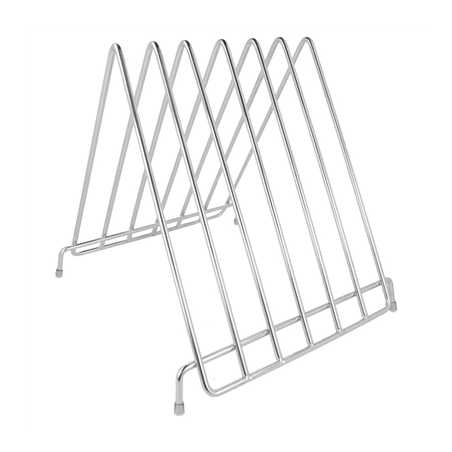 Image SUPPORT 6 PLANCHES À DÉCOUPER  27,9x30,5x27,7 CM ARGENTE INOX (1 UNITÉ) #1