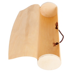 Image BOÎTES CYLINDRIQUES POUR 7/9 MACARONS  Ø 6x22,5 CM NATUREL BOIS (50 UNITÉ) #3