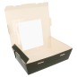 BOÎTES AMÉRICAINES AVEC FÊNETRE 1980 ML 300 G/M2 19,8x14x6,4 CM NOIR CARTON (200 UNITÉ) Image BOÎTES AMÉRICAINES AVEC FÊNETRE 1980 ML 300 G/M2 19,8x14x6,4 CM NOIR CARTON (200 UNITÉ) #1