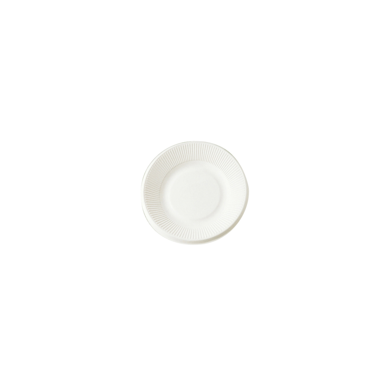 ASSIETTES 'BIONIC'  Ø 21x1,8 CM BLANC BAGASSE (1000 UNITÉ)