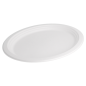 Image ASSIETTES OVALES 'BIONIC'  32x25,5x2,1 CM BLANC BAGASSE (500 UNITÉ) #1