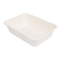Image PLATEAUX + COUVERCLE 'BIONIC' 800 ML 19,3x13,5x5 CM BLANC BAGASSE (400 UNITÉ) #2