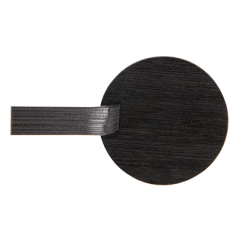 Image MINI PELLES POUR SNACKS  Ø 5 CM NOIR BAMBOU (100 UNITÉ) #3