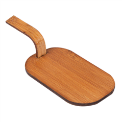 Image MINI PELLES POUR SNACKS 8x5 CM NATUREL BAMBOU (100 UNITÉ) #1