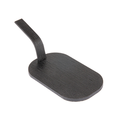 Image MINI PELLES POUR SNACKS  8x5 CM NOIR BAMBOU (100 UNITÉ) #1