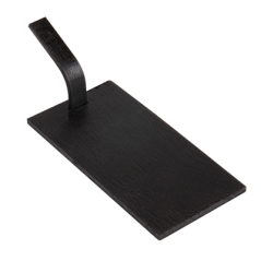 Image MINI PELLES POUR SNACKS 10x5 CM NOIR BAMBOU (100 UNITÉ) #1