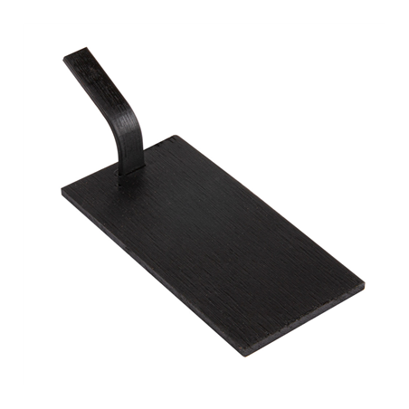 Image MINI PELLES POUR SNACKS  10x5 CM NOIR BAMBOU (100 UNITÉ) #1