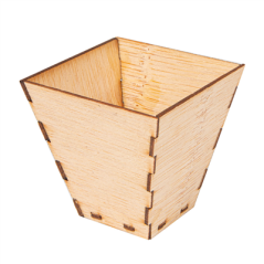 Image MINI RÉCIPIENTS POUR MISE EN BOUCHE 5x5x5 CM NATUREL BAMBOU (100 UNITÉ) #1