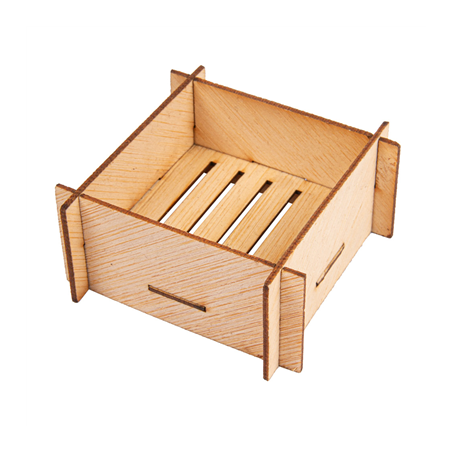 Image MINI RÉCIPIENTS POUR MISE EN BOUCHE  6,3x6,3x3 CM NATUREL BAMBOU (100 UNITÉ) #1