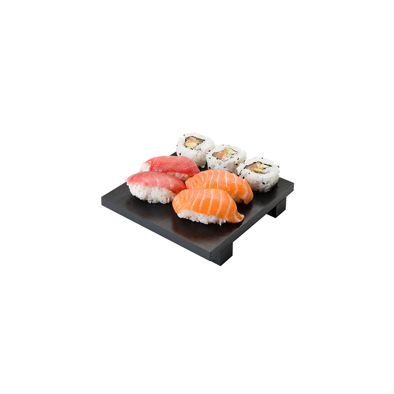 BASE SUSHI  15x15x2,5 CM NOIR BAMBOU (1 UNITÉ)