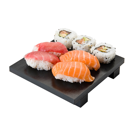 Image BASE SUSHI  15x15x2,5 CM NOIR BAMBOU (1 UNITÉ) #1