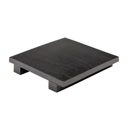 BASE SUSHI  15x15x2,5 CM NOIR BAMBOU (1 UNITÉ)