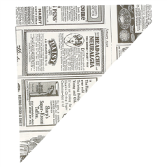 SACHETS EN POINTE 'TIMES' 70 G 70 G/M2 20x14 CM BLANC PARCH.INGRAISSABLE (2000 UNITÉ)