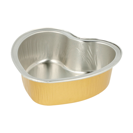 Image RECIPIENT PATISSERIE 100 ML 8,8x8,8x3 CM OR ALUMINIUM (100 UNITÉ) #1