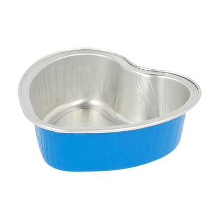 Image RECIPIENT PATISSERIE 100 ML 8,8x8,8x3 CM BLEU ALUMINIUM (100 UNITÉ) #1