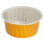 Image RÉCIPIENTS PÂTISSERIE 125 ML Ø8,5x3,5 CM OR ALUMINIUM (100 UNITÉ) #1