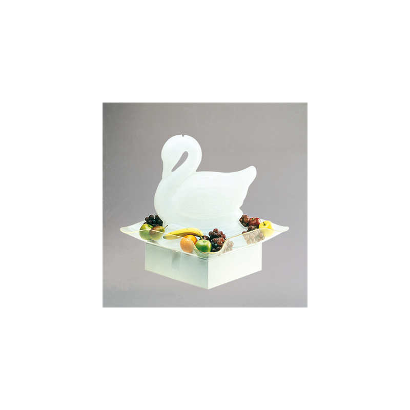 BASE LUMINEUSE FIGURES GLACE  48,5x41x14 BLANC LAITON (1 UNITÉ)