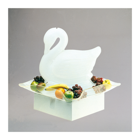 Image BASE LUMINEUSE FIGURES GLACE  48,5x41x14 BLANC LAITON (1 UNITÉ) #1