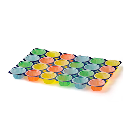 Image PLATEAUX POUR 24 RÉCIPIENTS À MUFFIN 50 G 33,6x50,4x3,8 CM ASSORTI CARTON (100 UNITÉ) #1